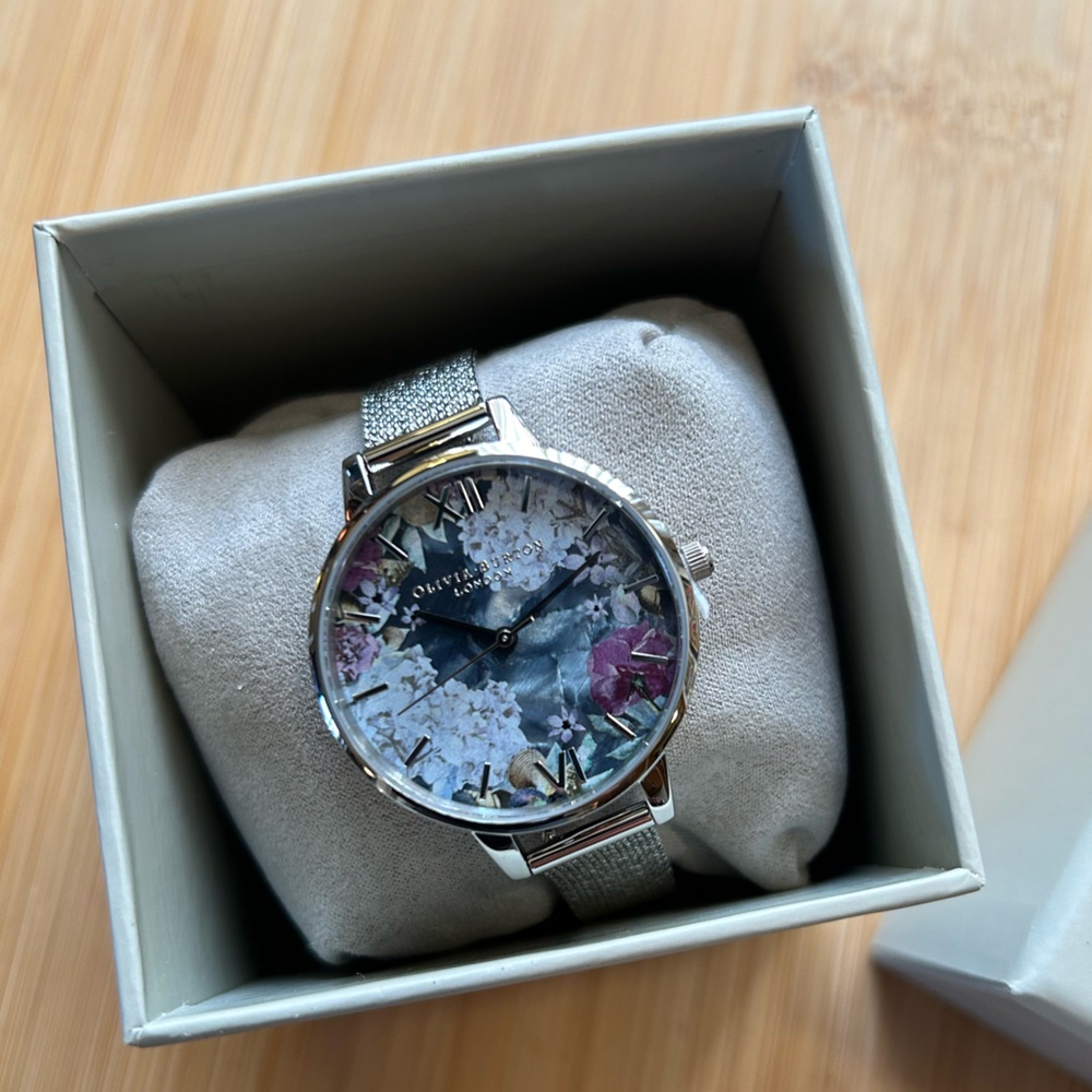 Olivia Burton Under The Sea Watch With 34mm MultiColored Floral Face - Picture 10 of 11